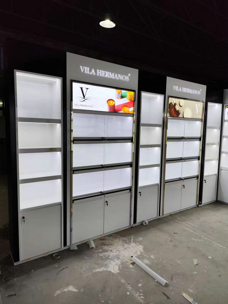 Luxury Bespoke Beauty Cosmetic Store Interior Display Fixture Perfume Display Wall Cabinets Units,Bestyledisplay,Luxury Bespoke Beauty Cosmetic Store Interior Display Fixture Perfume Display Wall Cabinets Units
