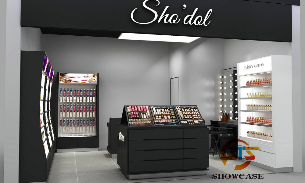 Modern Cosmetic Store Display Fixtures with Wall Display Cabinets for Whole Makeup Store Solutions,Bestyledisplay,Modern Cosmetic Store Display Fixtures with Wall Display Cabinets for Whole Makeup Store Solutions