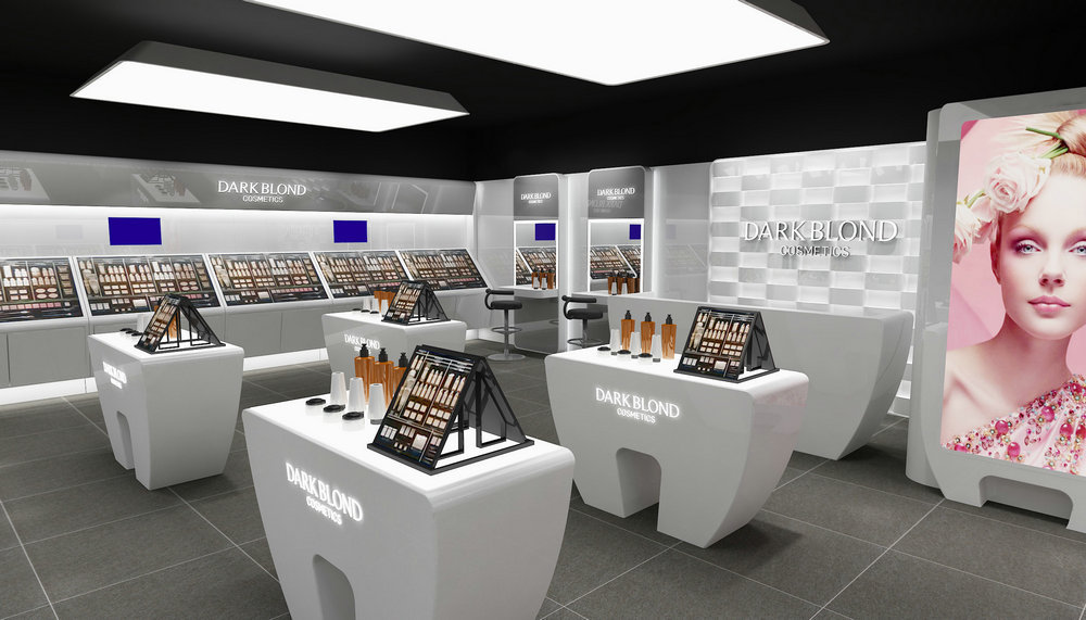 Modern Custom Cosmetic Shop Fixtures | White Gloss Makeup Display Cabinets for European Beauty Retail,Bestyledisplay,Modern Custom Cosmetic Shop Fixtures | White Gloss Makeup Display Cabinets for European Beauty Retail