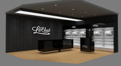 Custom Cosmetic Shop Interior Display Back Wall Cabinet Glass Makeup Showcase Counter,Bestyledisplay,Custom Cosmetic Shop Interior Display Back Wall Cabinet Glass Makeup Showcase Counter