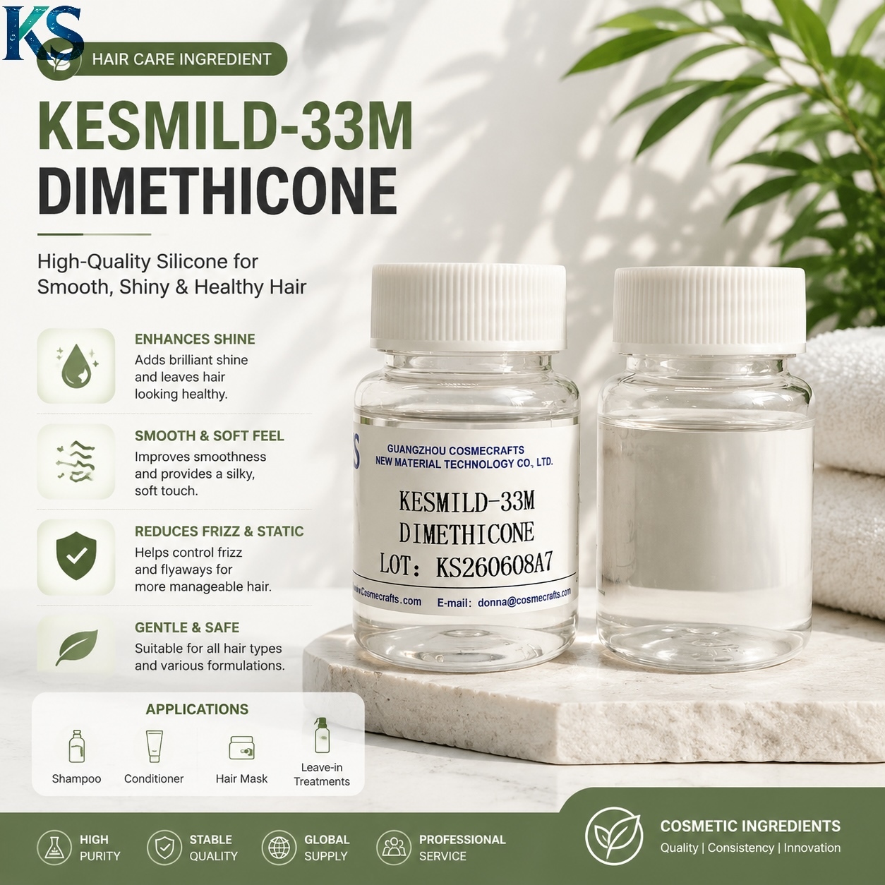 DIMETHICONE for Hair Care,cosmecrafts,DIMETHICONE for Hair Care
