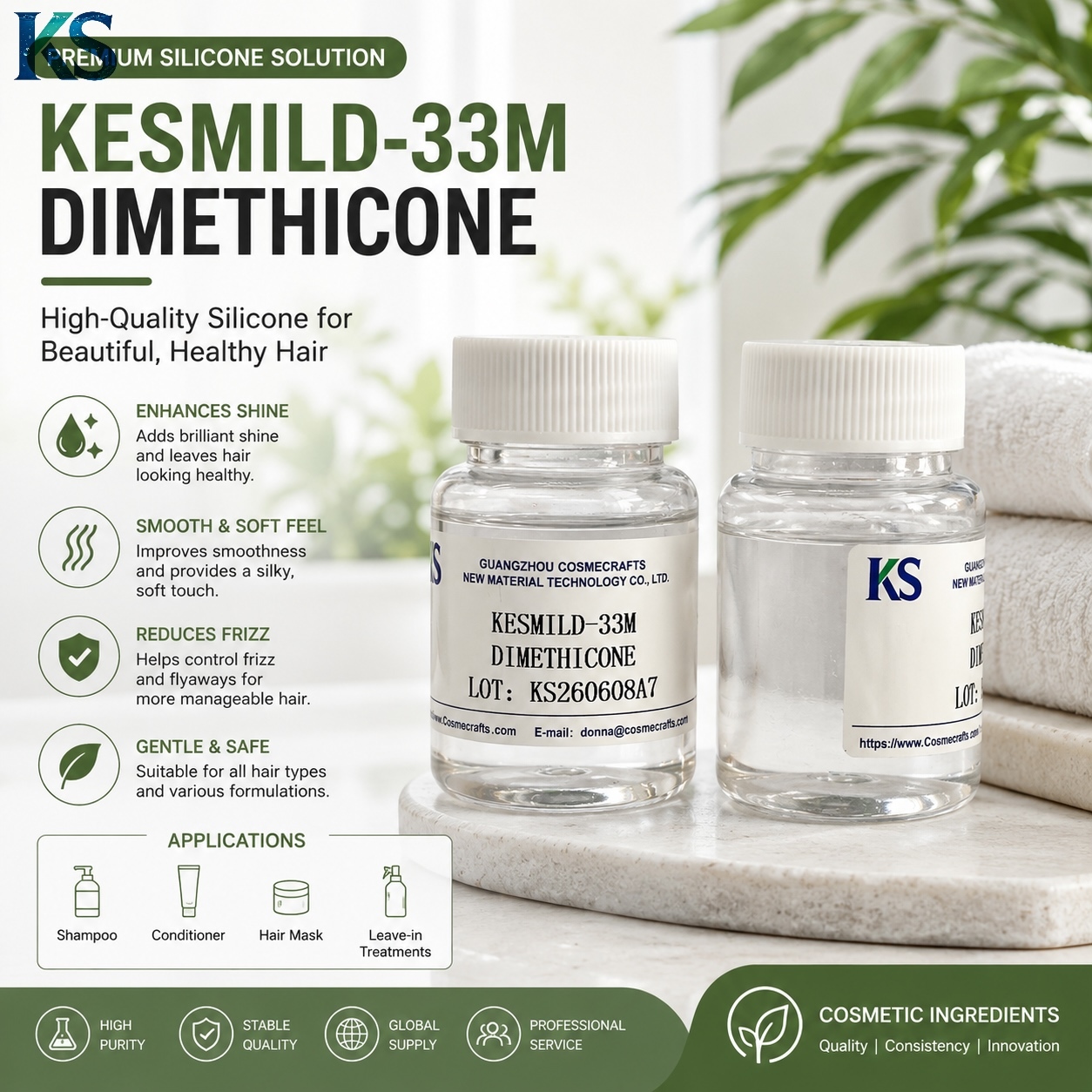 DIMETHICONE for Hair Care,cosmecrafts,DIMETHICONE for Hair Care
