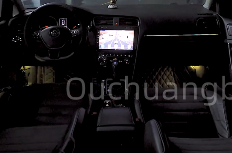 Ouchuangbo ambient light for VW Golf 7 7.5 gti gtd gte golf R MK7 7.5 tsi tcr 2013-2021 LHD RHD Atmosphere  lumiere Backlight