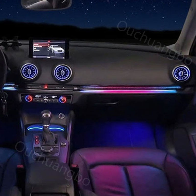 Ouchuangbo LED Ambient Light For Audi A3 8v S3 Rs3 2013-2020 Sportback Backlight Atmosphere Lamp Interior Ambiental Kit limousine