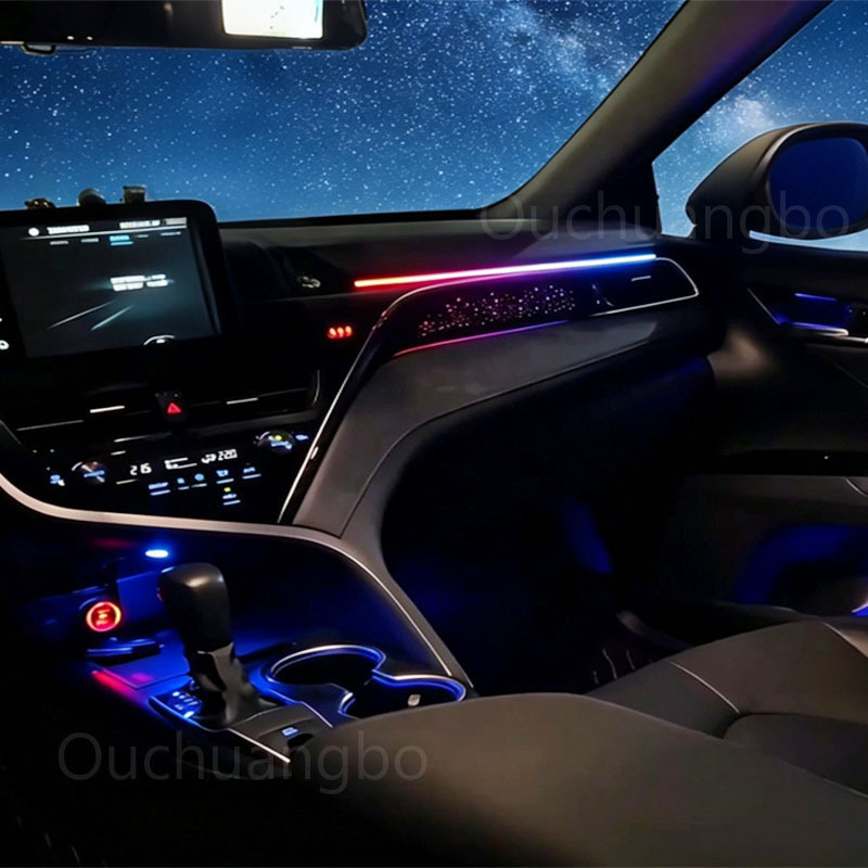Ouchuangbo  LED Backlight For Camry 8th SE XSE XV70 XV75 2018-2023  Atmosphere Lamp Interior Ambiental Kit limousine light