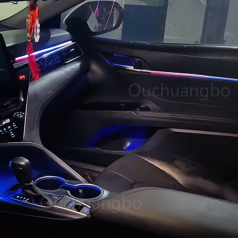 Ouchuangbo  LED Backlight For Camry 8th SE XSE XV70 XV75 2018-2023  Atmosphere Lamp Interior Ambiental Kit limousine light