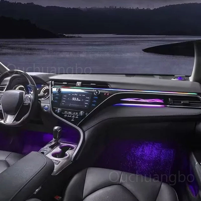 Ouchuangbo  LED Backlight For Camry 8th SE XSE XV70 XV75 2018-2023  Atmosphere Lamp Interior Ambiental Kit limousine light