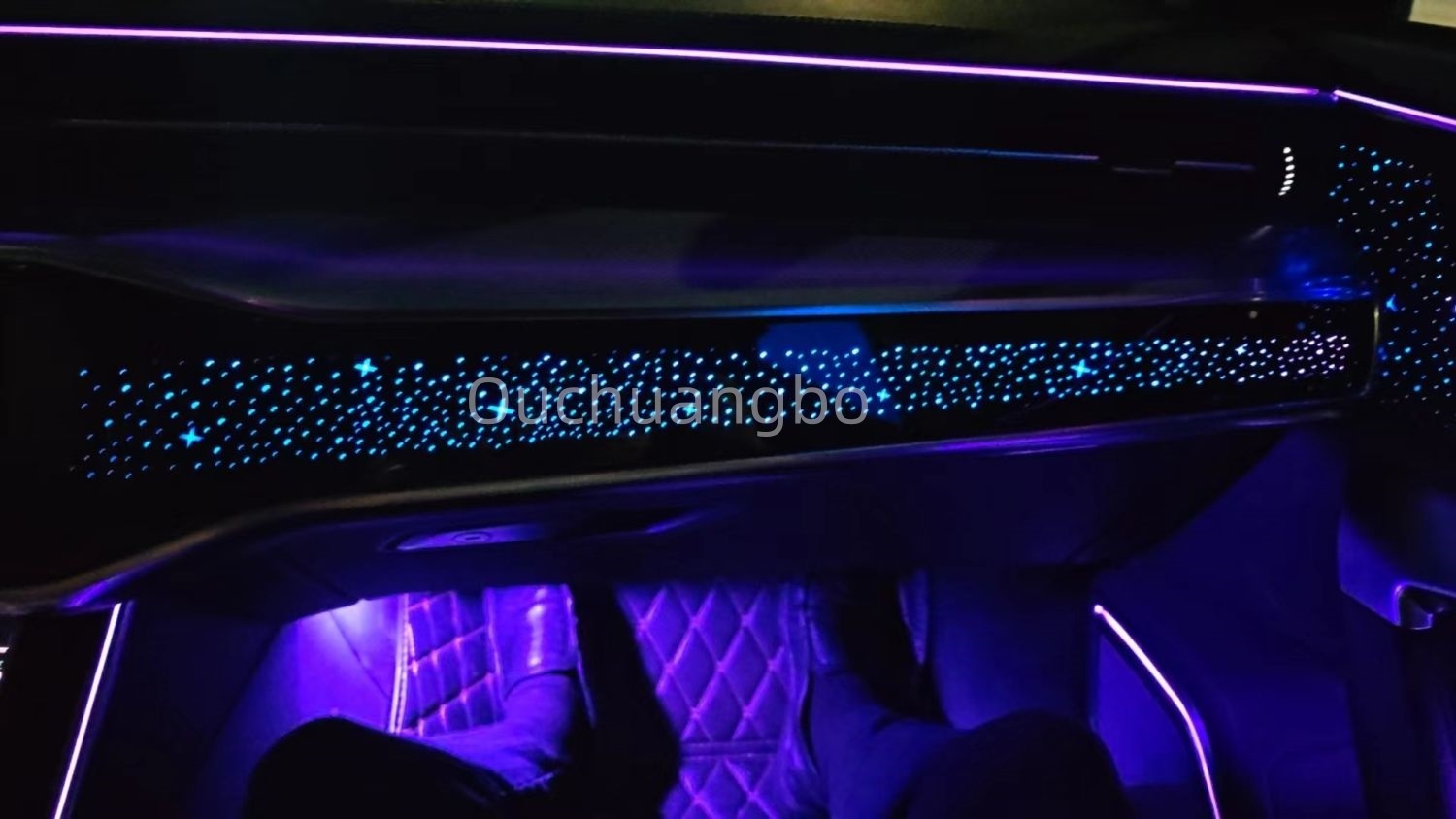 Ouchuangbo Backlight For 2019-2025  A6 C8  A7 led backlight 256 Colors environmental  Atmosphere Lamp Kit Symphony Lighting trim