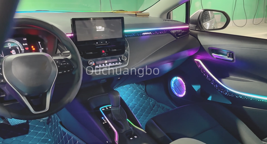 Ouchuangbo Backlight Ambient Light Kit for 2019-2024 Corolla Levin Ralink Allion Lingshang Lamp environment  Car Interior Atmosphere light