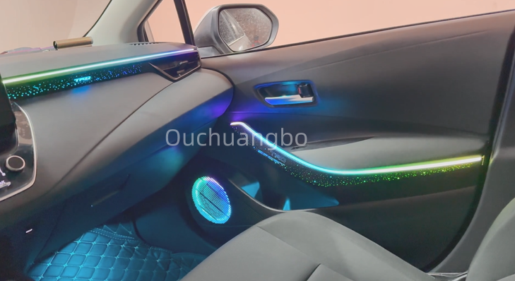 Ouchuangbo Backlight Ambient Light Kit for 2019-2024 Corolla Levin Ralink Allion Lingshang Lamp environment  Car Interior Atmosphere light