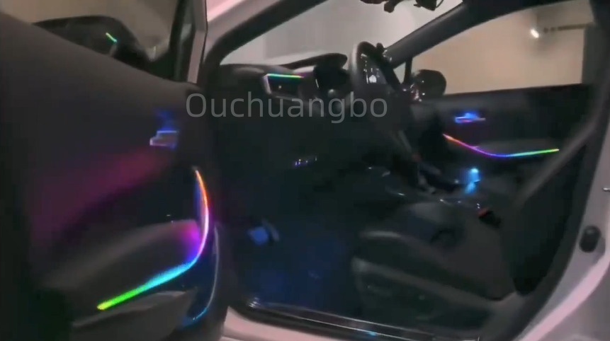 Ouchuangbo Backlight Ambient Light Kit for 2019-2024 Corolla Levin Ralink Allion Lingshang Lamp environment  Car Interior Atmosphere light
