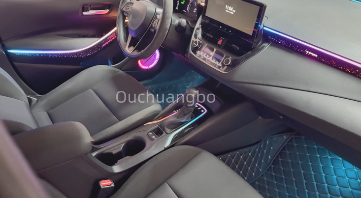 Ouchuangbo Backlight Ambient Light Kit for 2019-2024 Corolla Levin Ralink Allion Lingshang Lamp environment  Car Interior Atmosphere light