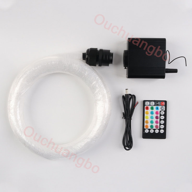 Ouchuangbo Car Interior Roof Star Light Modification RGB Flashing LED Starry Sky Meteor Kit Ceiling Headliner Twinkle Star Light for Auto