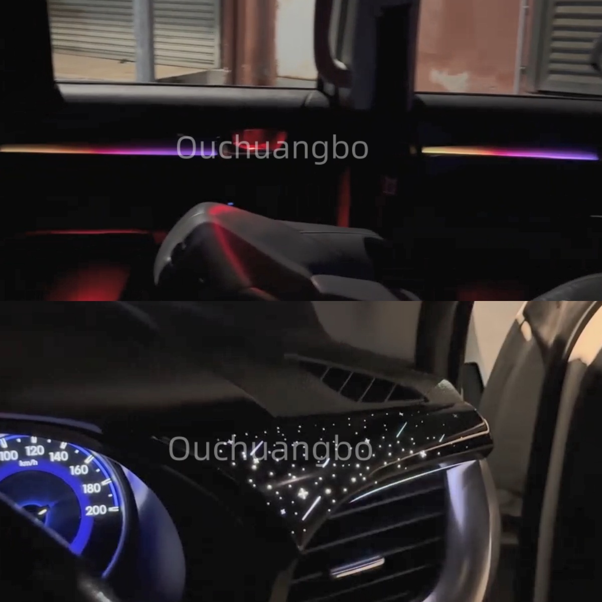 Ouchuangbo LED Ambient light For 2015-2025 Hilux LHD RHD  Atmosphere Lighting Kit moodlight Backlight Decoration Environmental Lights