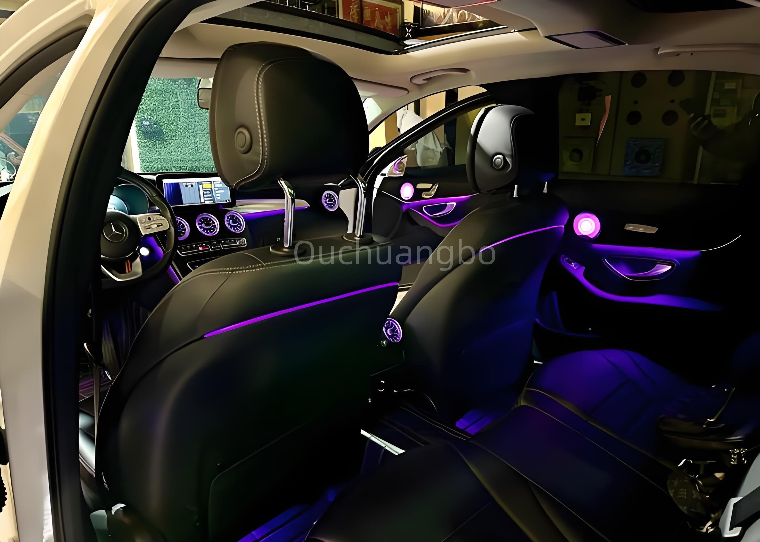 Ouchuangbo ambient light for C W205 GLC X253 2015-2021 atmosphere Backlight Atmosphere Lamp Kit Ambientale lights moodlight