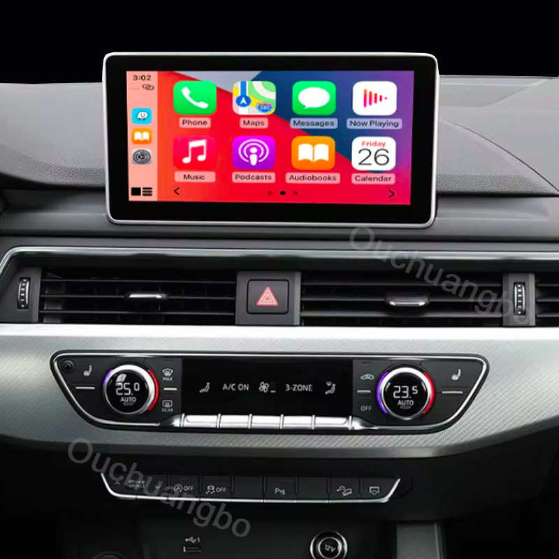 Ouchuangbo Wireless CarPlay for A4 B9 2017-2019 Android Auto Interface AirPlay Mirror Link Box