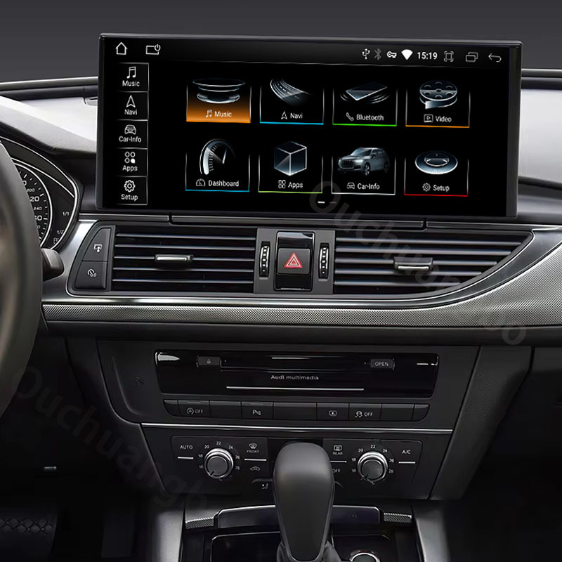Ouchuangbo 12.3 inch Stereo For Audi A6 C6 C7 A7 2011-2018 Wireless CarPlay GPS Navi Radio Player Bluetooth Multimedia