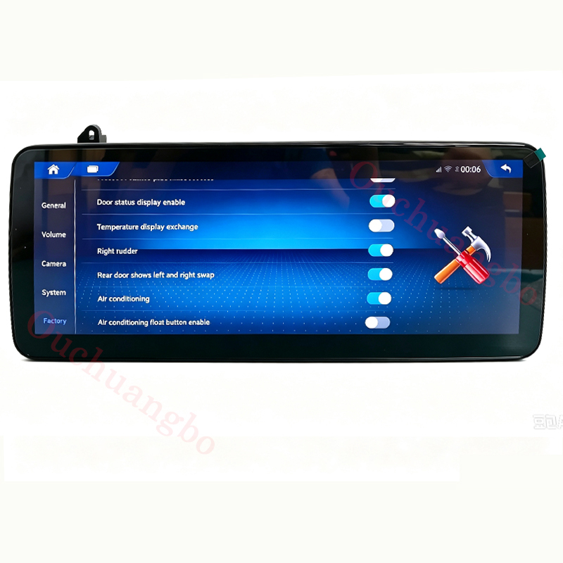 Ouchuangbo 15.6 inch Touch Screen For Benz ML W166 GL X166 2013-2015 Multimedia Display Wireless CarPlay GPS Navi Radio Player Stereo