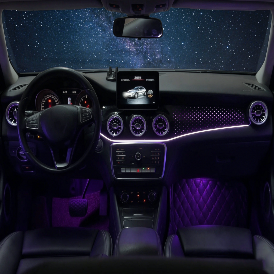 Ouchuangbo Ambient Light For 2013-2019 RHD LHD GLA W156 CLA W117 A Class W176 Ambiance Kit Lamp Backlight Kit Moodlight Decoration Environmental Lights