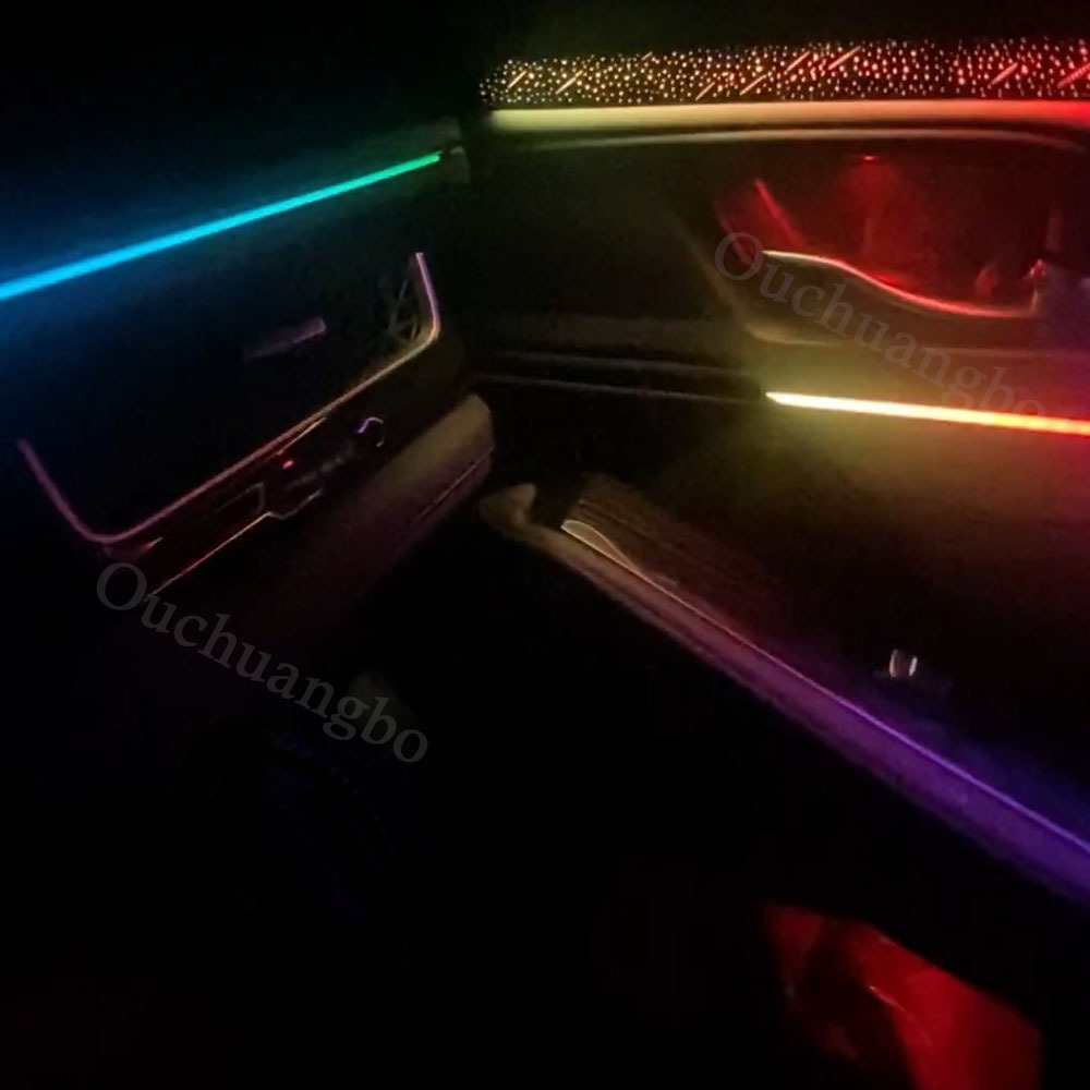 Ouchuangbo LED Ambient Light For Honda Accord  2023-2025 Ambiance Kit Lamp Backlight Kit Moodlight Decoration Environmental Lights