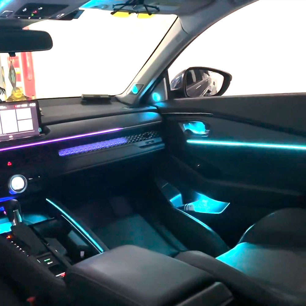 Ouchuangbo LED Ambient Light For Honda Accord  2023-2025 Ambiance Kit Lamp Backlight Kit Moodlight Decoration Environmental Lights