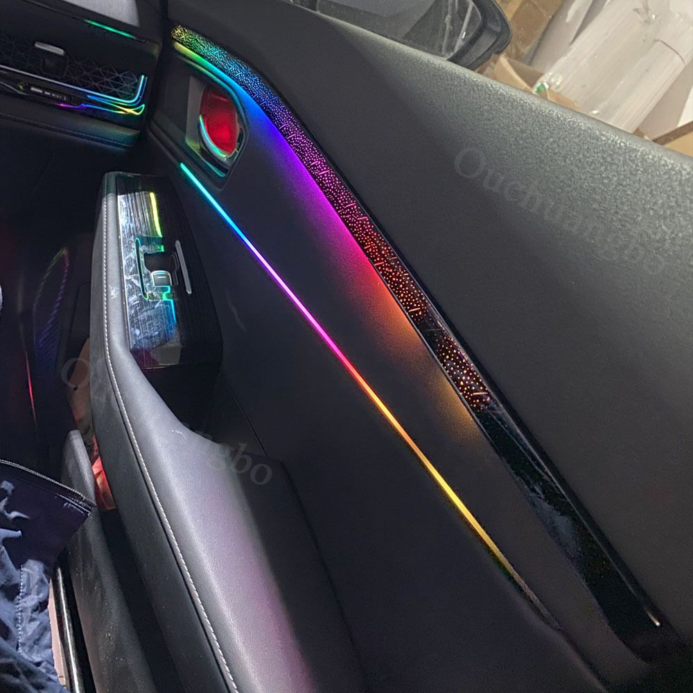 Ouchuangbo LED Ambient Light For Honda Accord  2023-2025 Ambiance Kit Lamp Backlight Kit Moodlight Decoration Environmental Lights