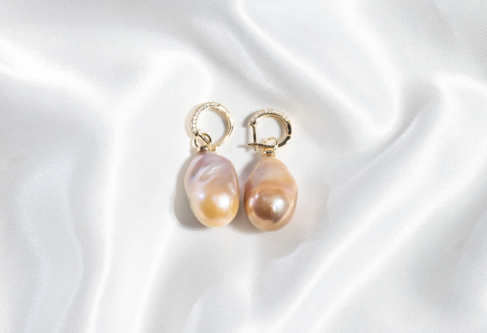 Pearls Ear ring 15~17mm