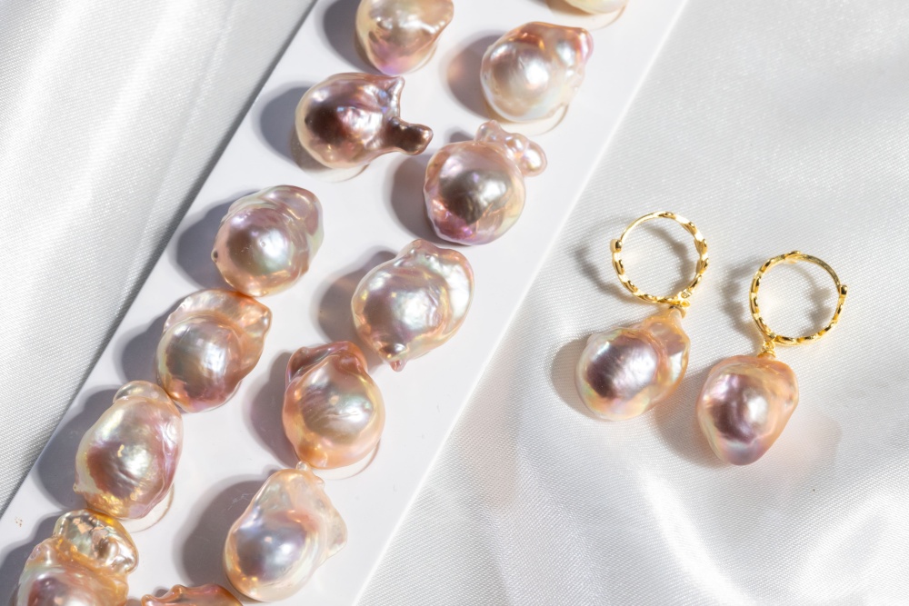 Pearls Ear ring 13~15mm