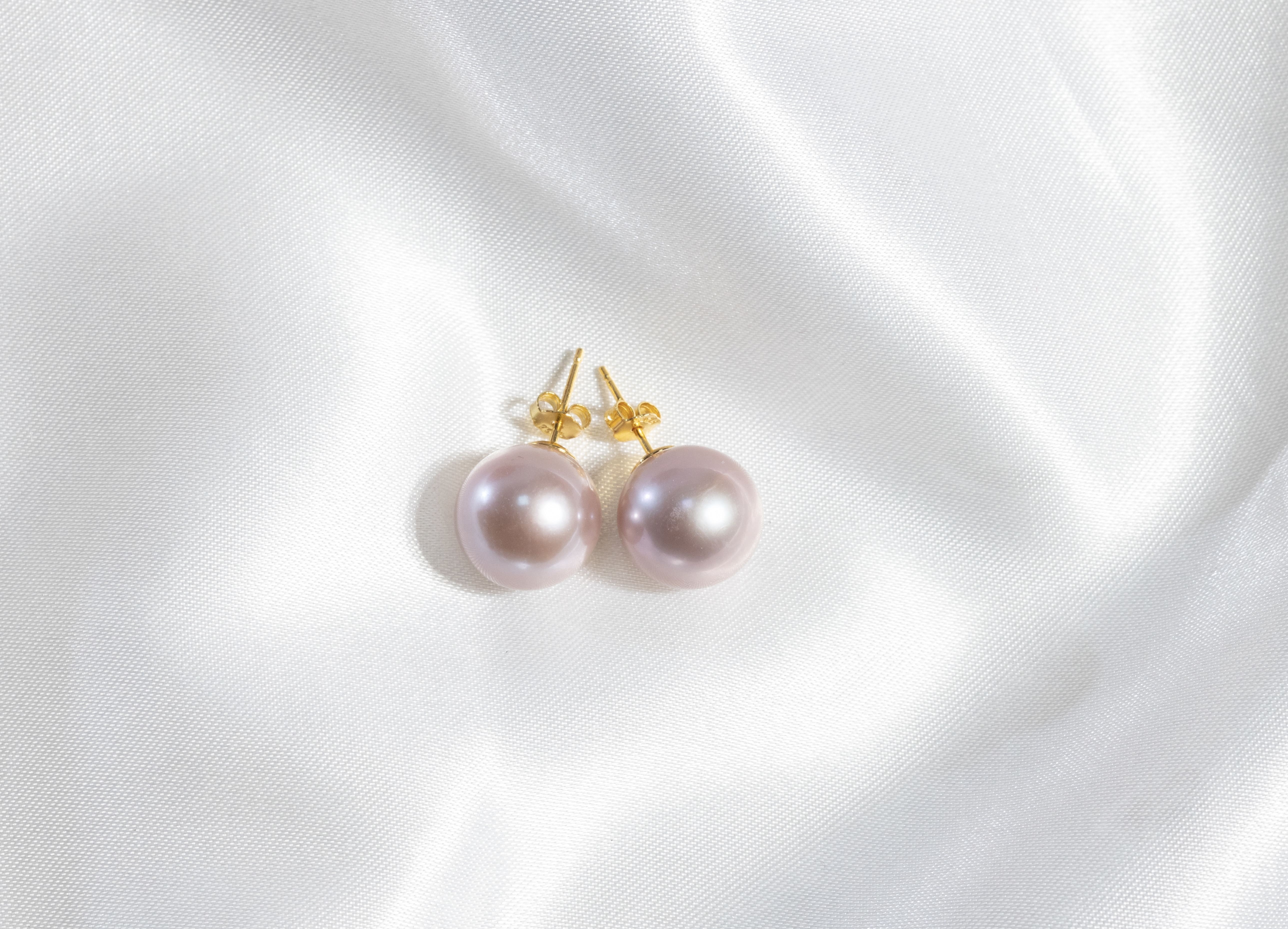 Pearls Ear ring 12~13mm