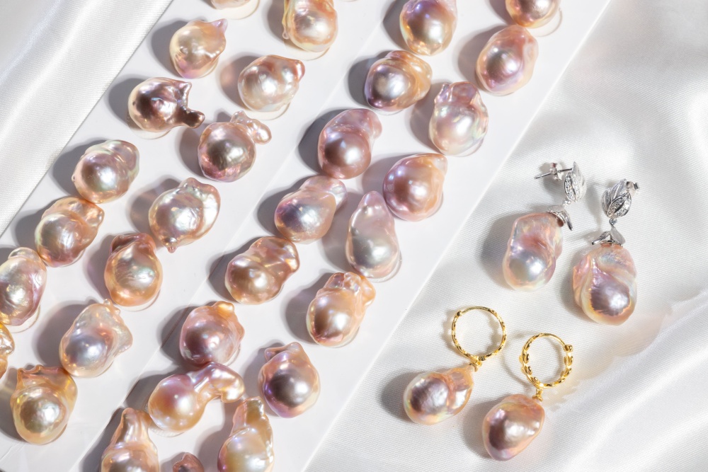 Pearls Ear ring 13~15mm