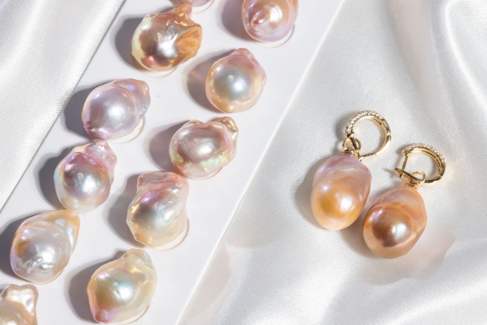 Pearls Ear ring 15~17mm