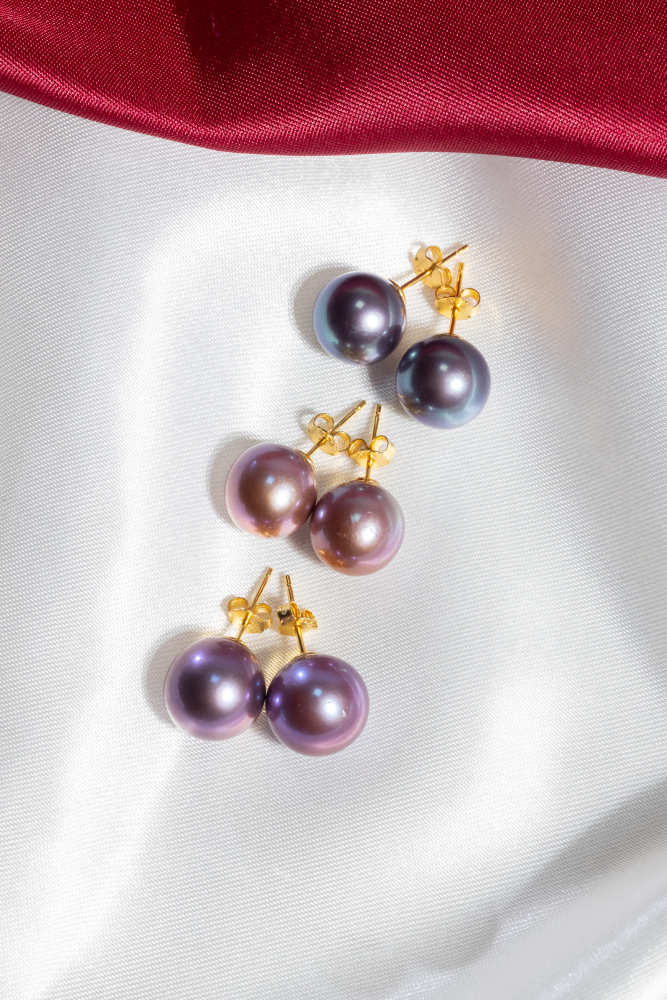 Pearls Ear ring 10~11mm