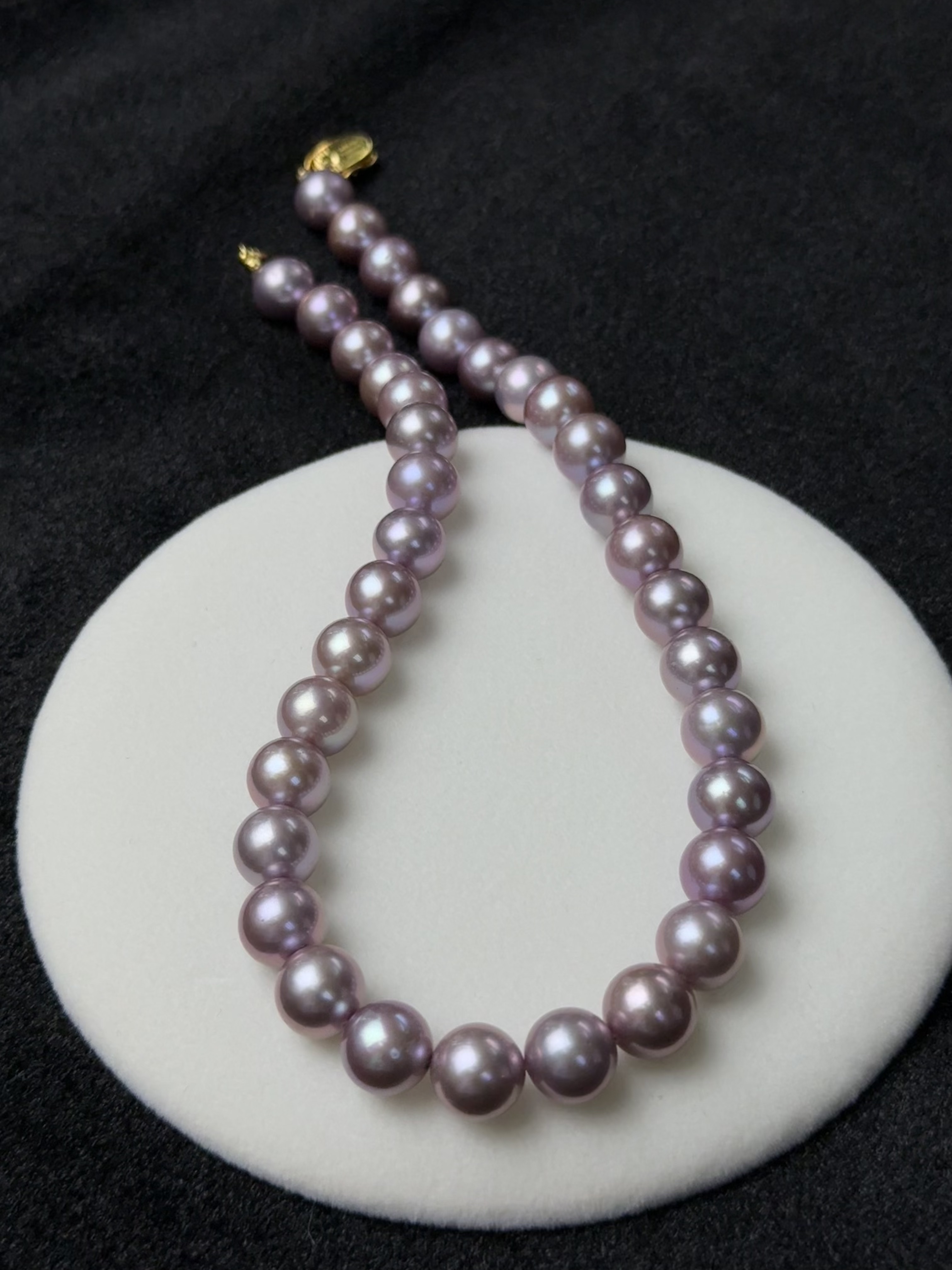5A Natural Purple Pearl Strand 11~12mm