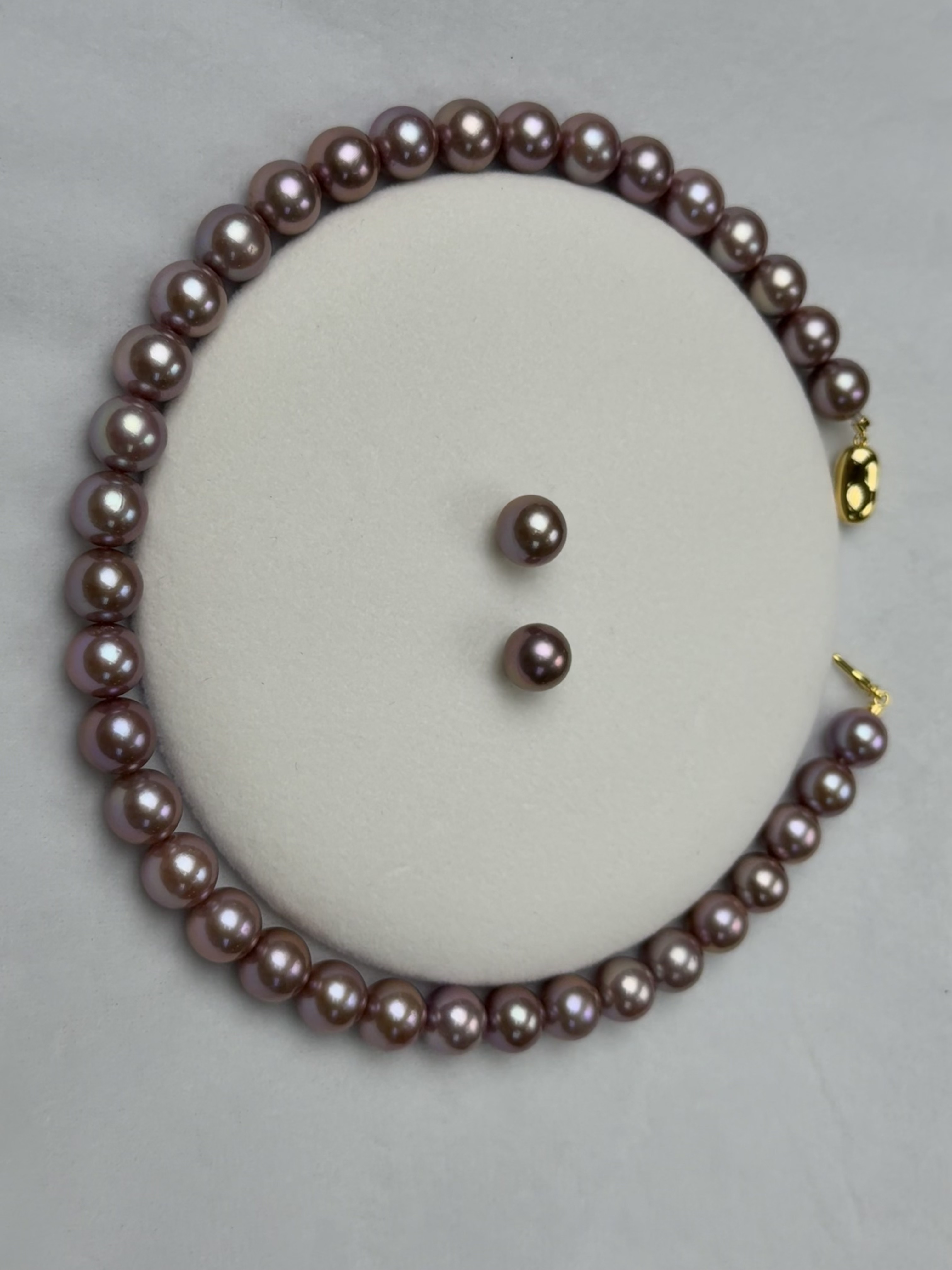 5A Natural Purple Pearl Strand 11~12mm