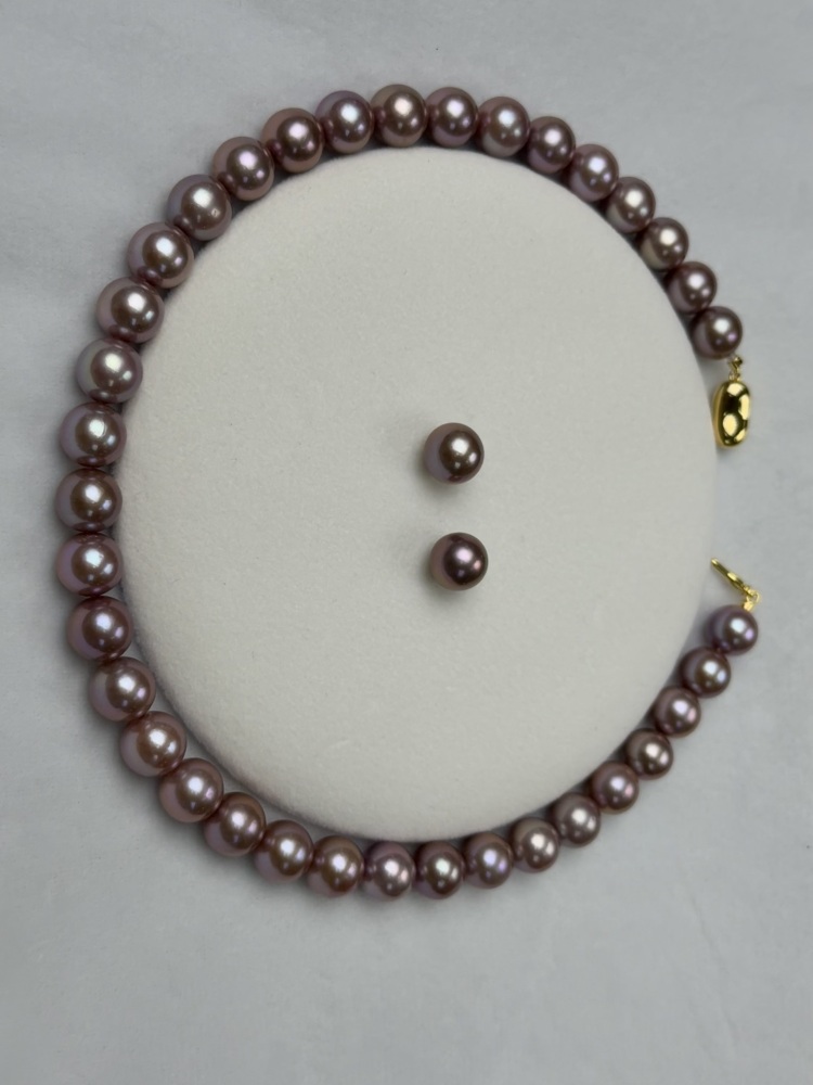 5A Natural Purple Pearl Strand 11~12mm