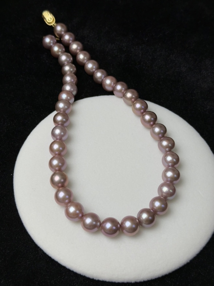 5A Natural Purple Pearl Strand 11~12mm