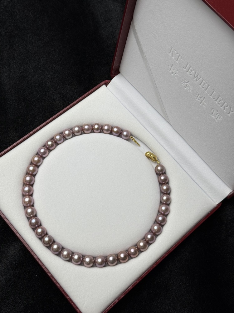 5A Natural Purple Pearl Strand 11~12mm