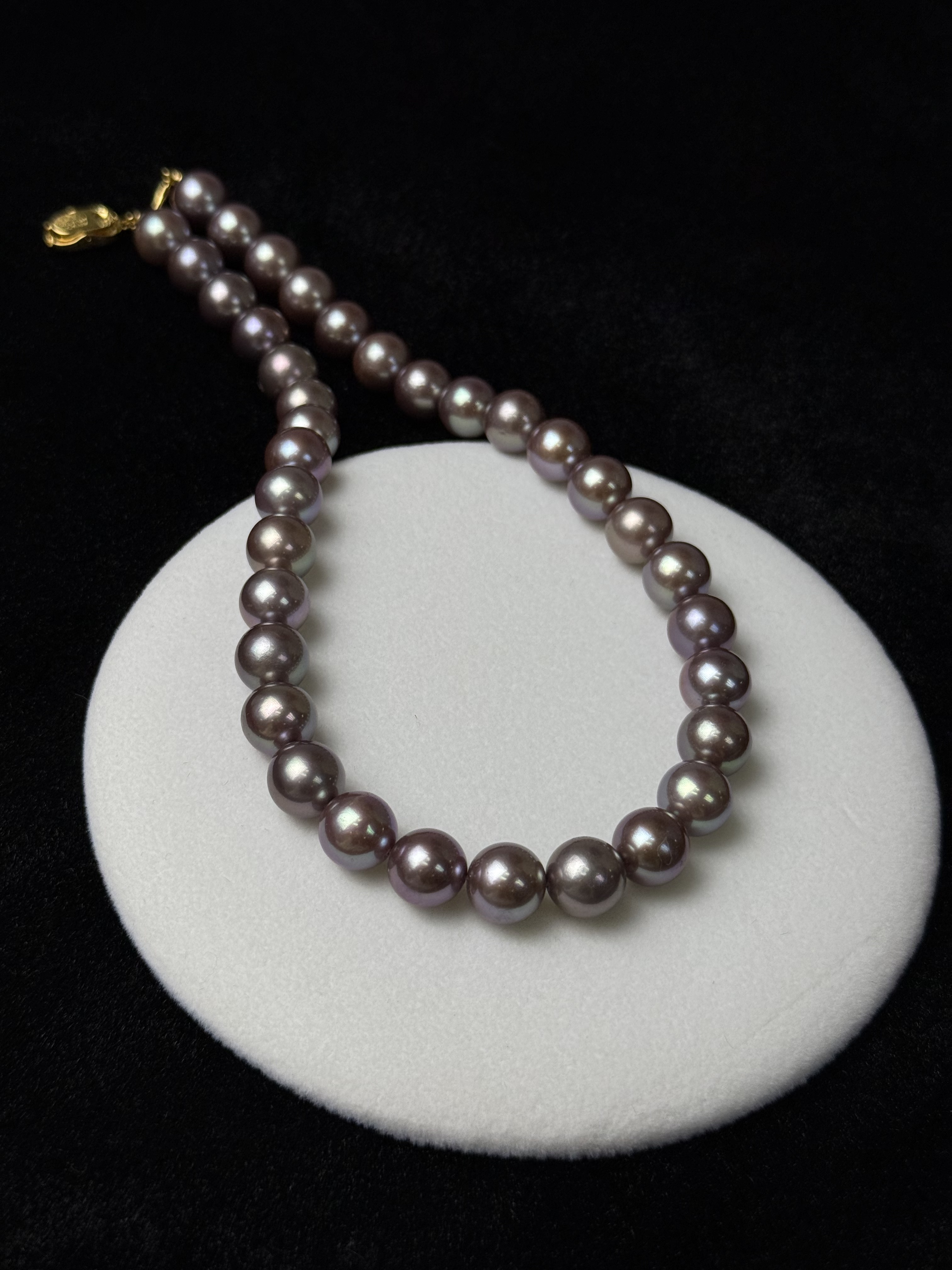5A Natural Purple Pearl Strand 11~12mm