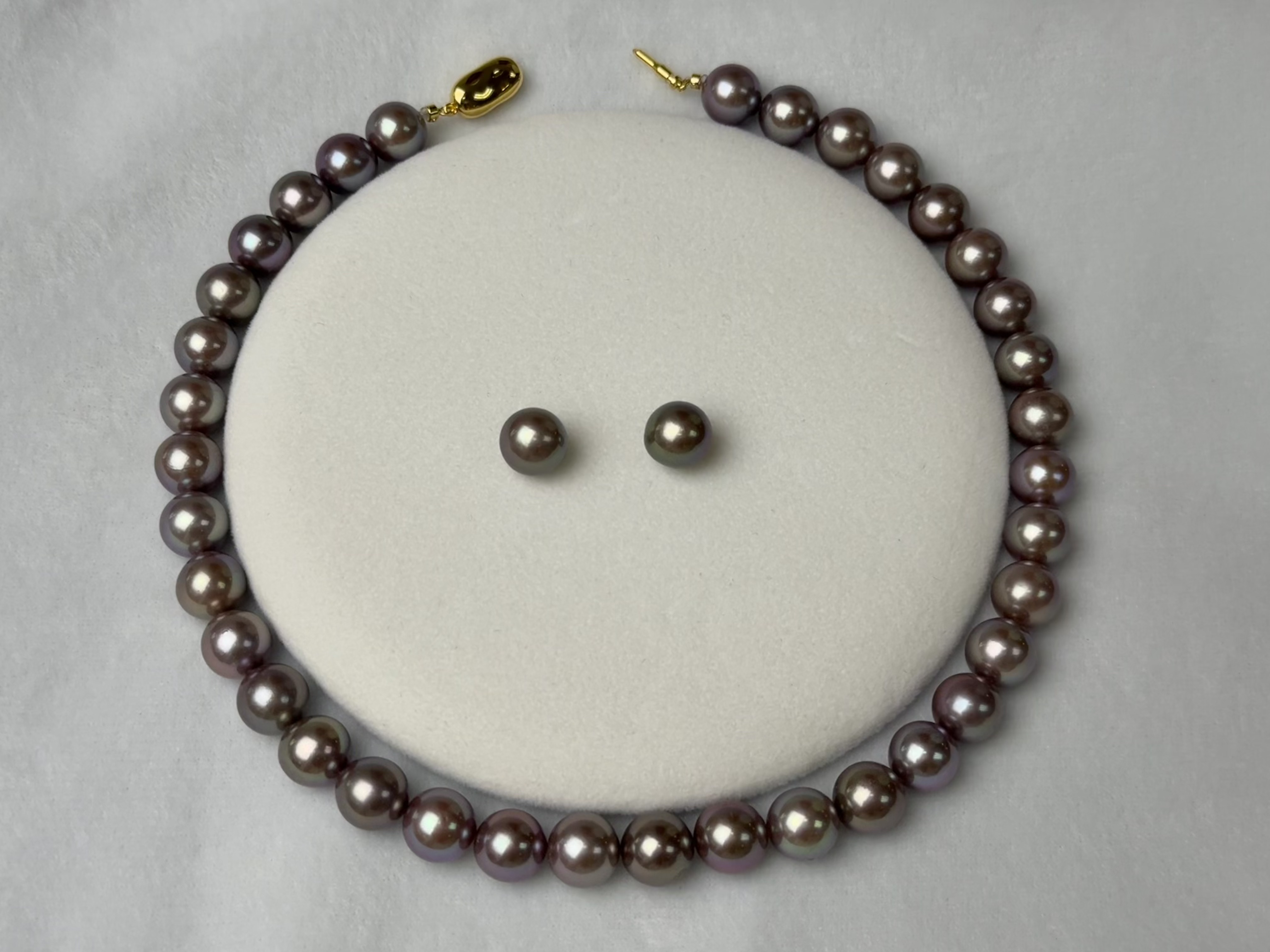 5A Natural Purple Pearl Strand 11~12mm