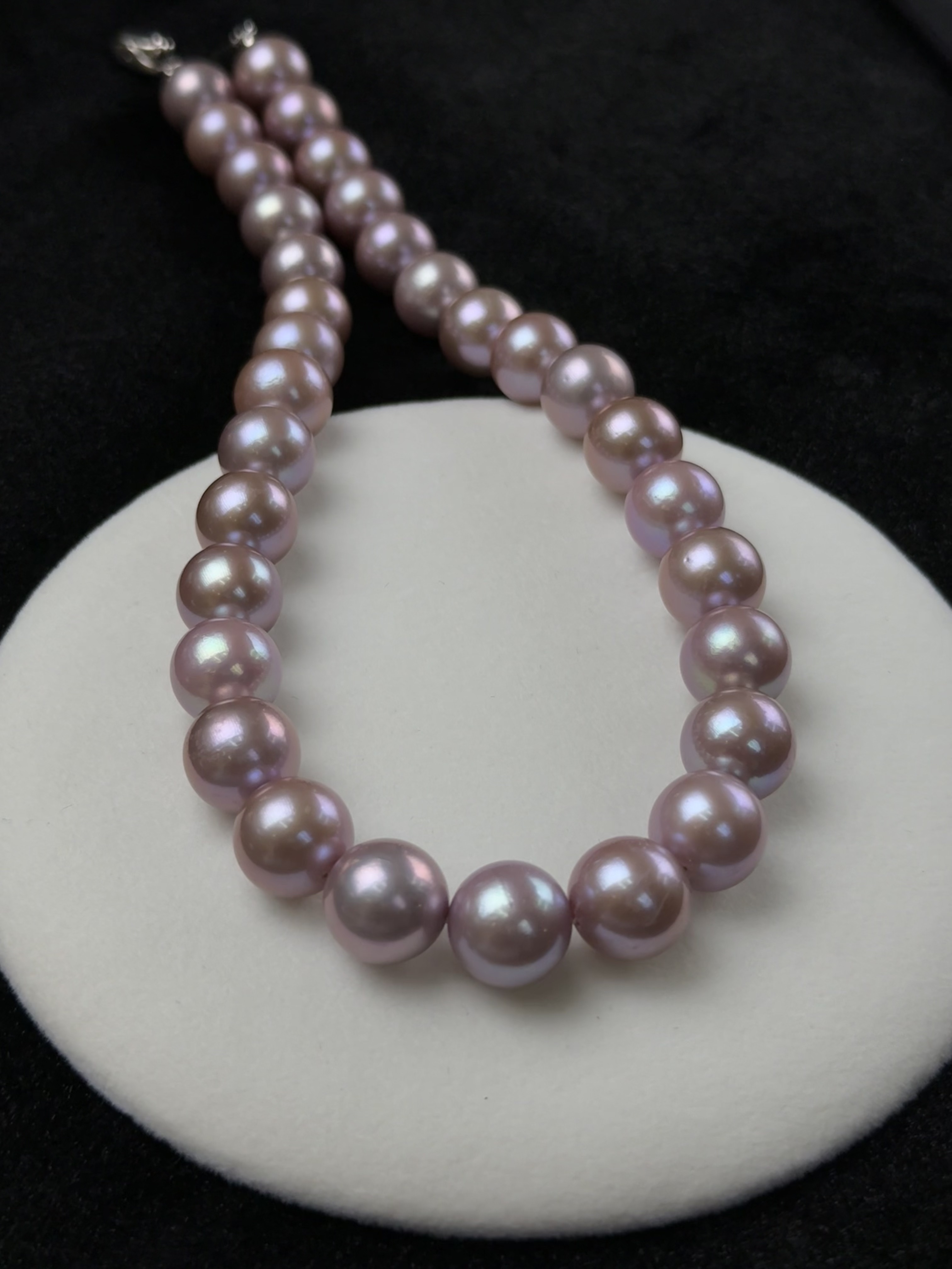 5A Natural Purple Pearl Strand 13~14mm