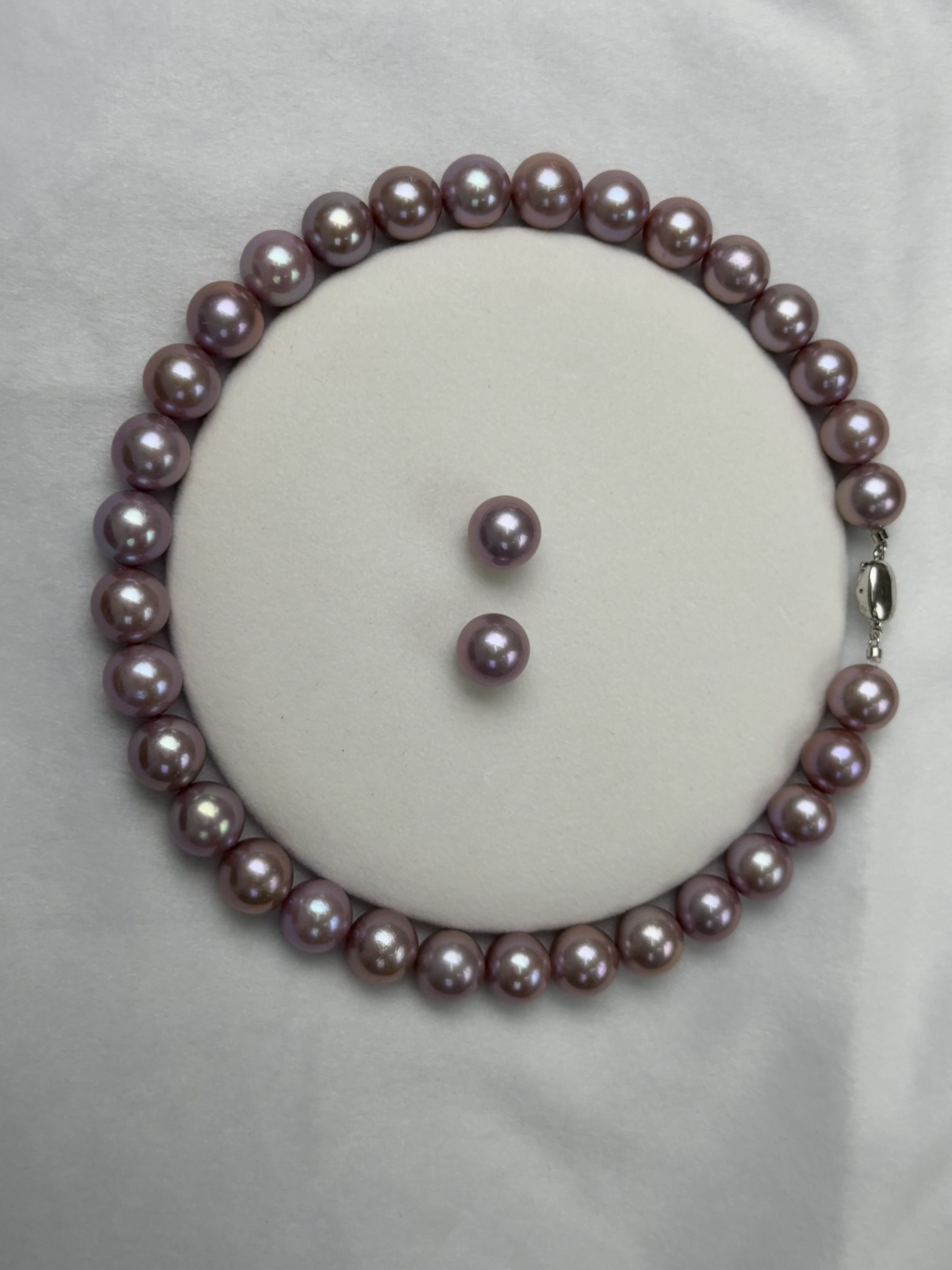 5A Natural Purple Pearl Strand 13~14mm