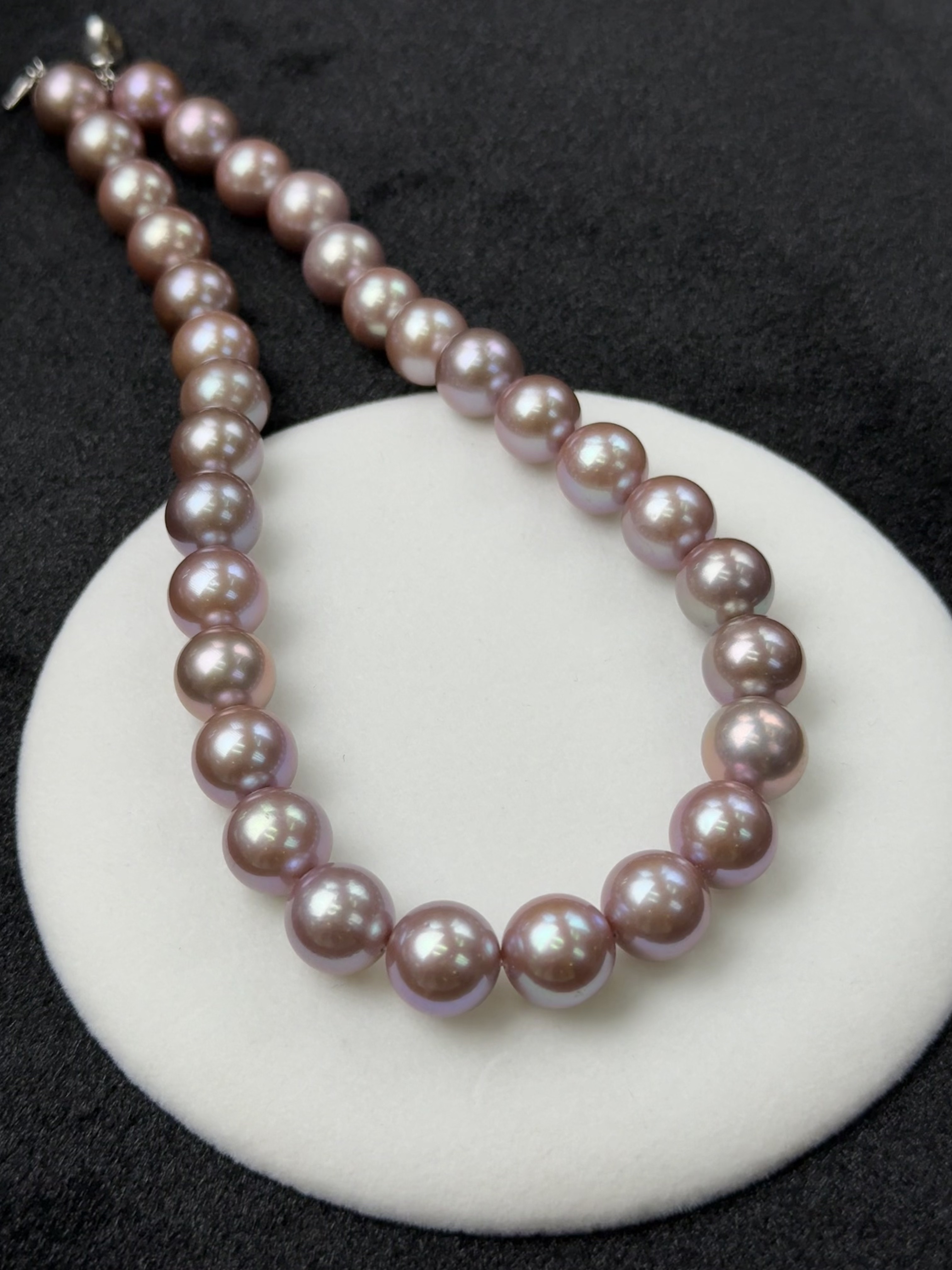 5A Natural Purple Pearl Strand 13~14mm