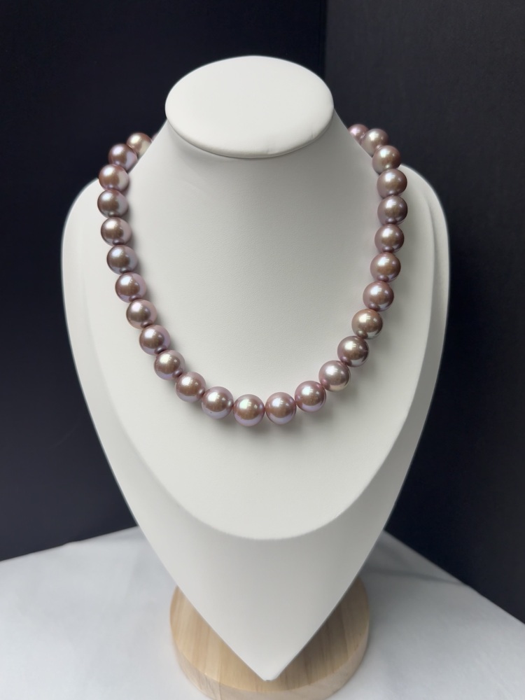 5A Natural Purple Pearl Strand 13~14mm