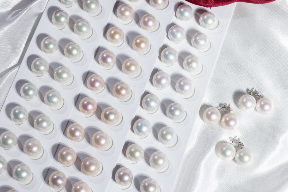 Pearls Ear ring 13~14mm