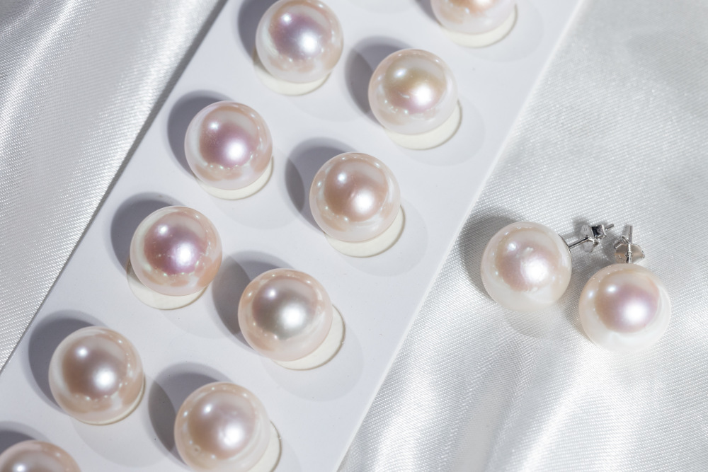Pearls Ear ring 13~14mm