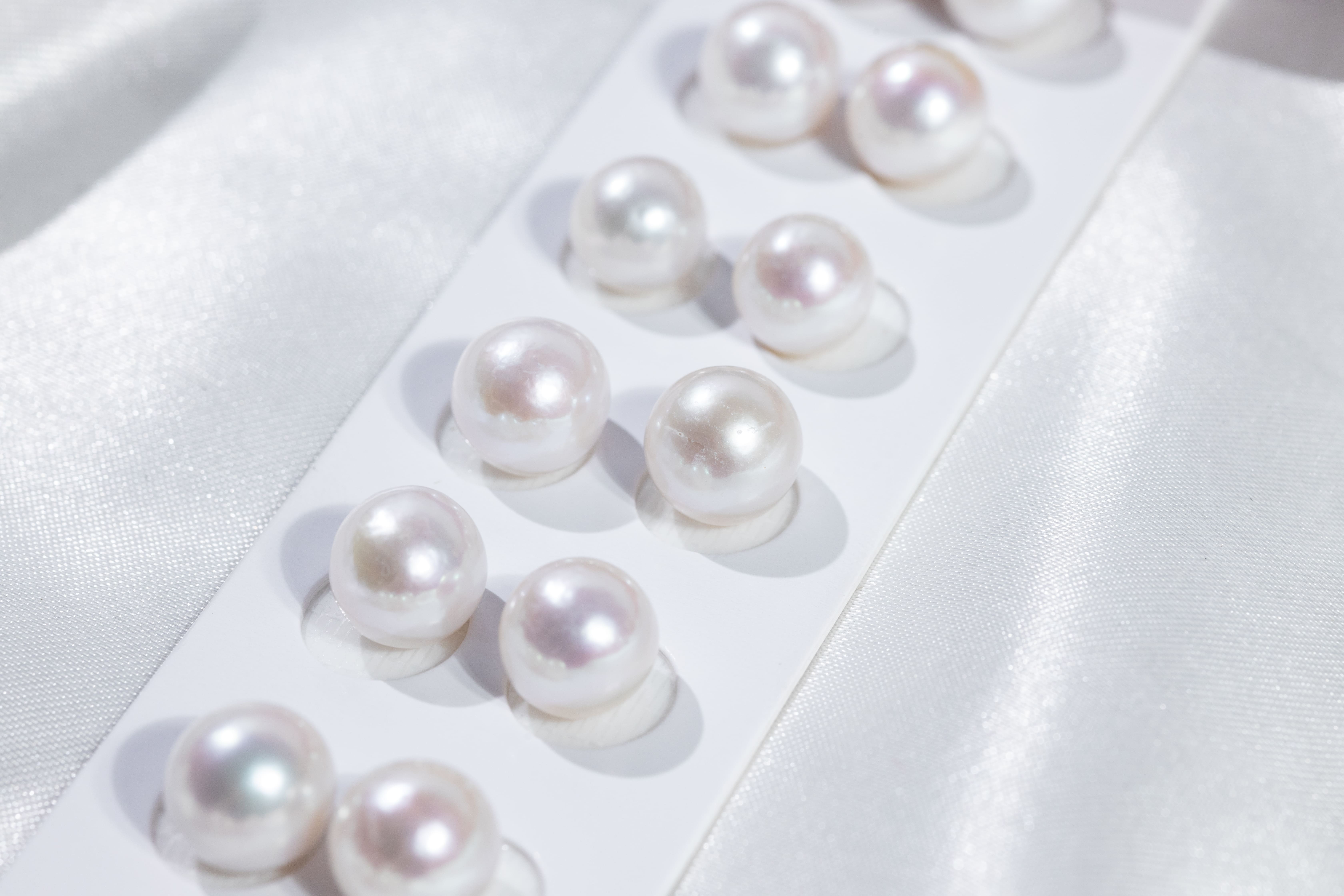 Pearls Ear ring 9~10mm