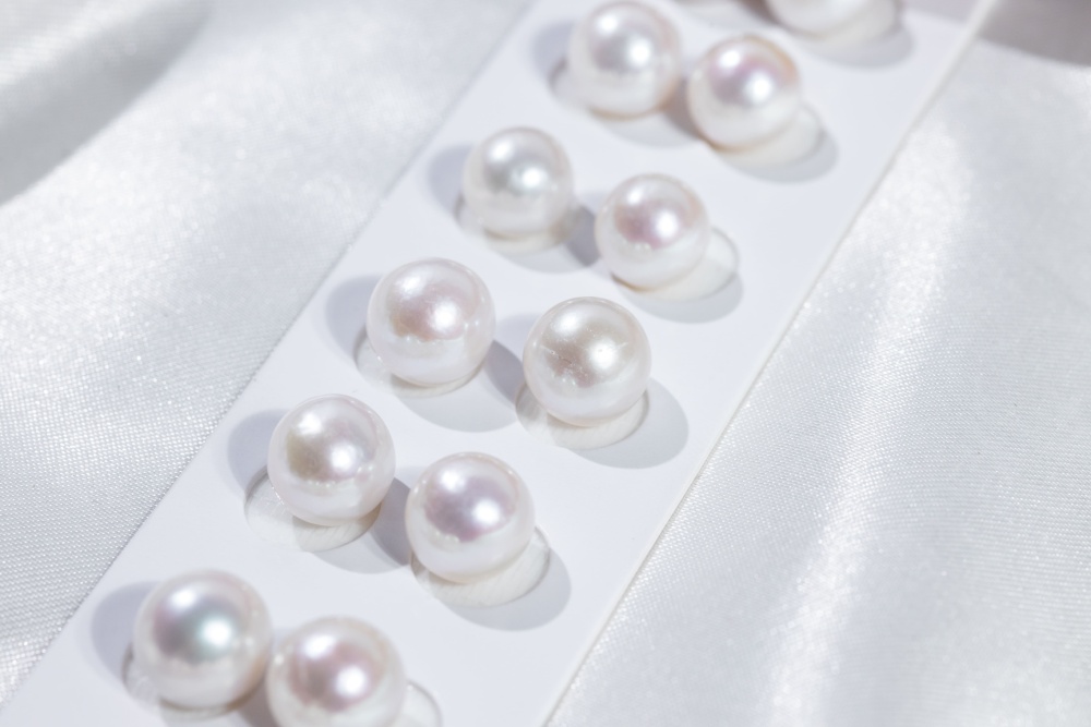 Pearls Ear ring 9~10mm
