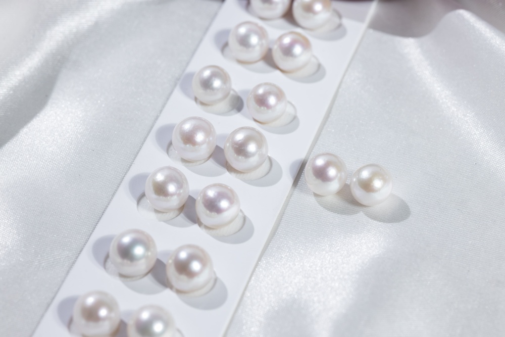 Pearls Ear ring 9~10mm