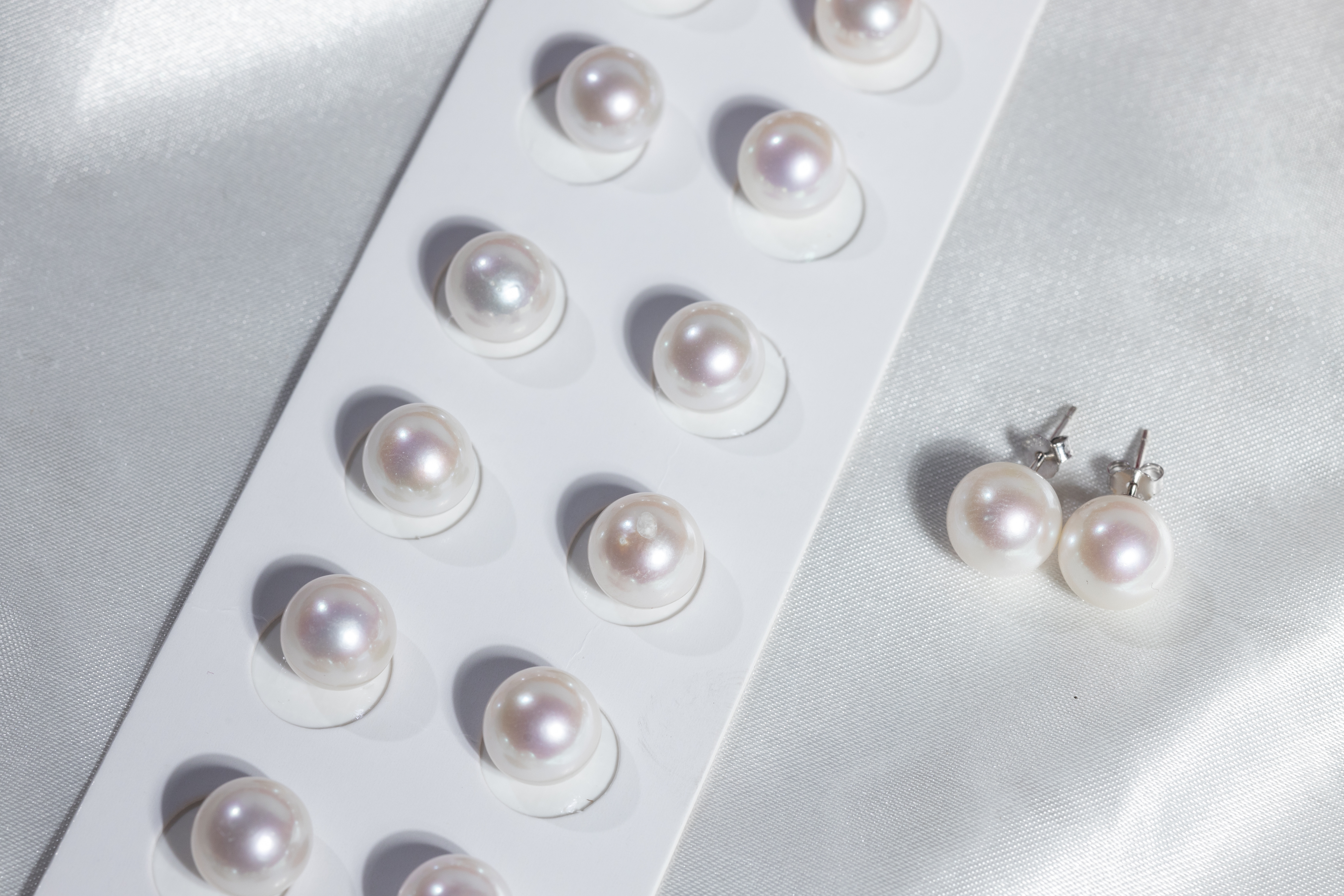 Pearls Ear ring 10~11mm