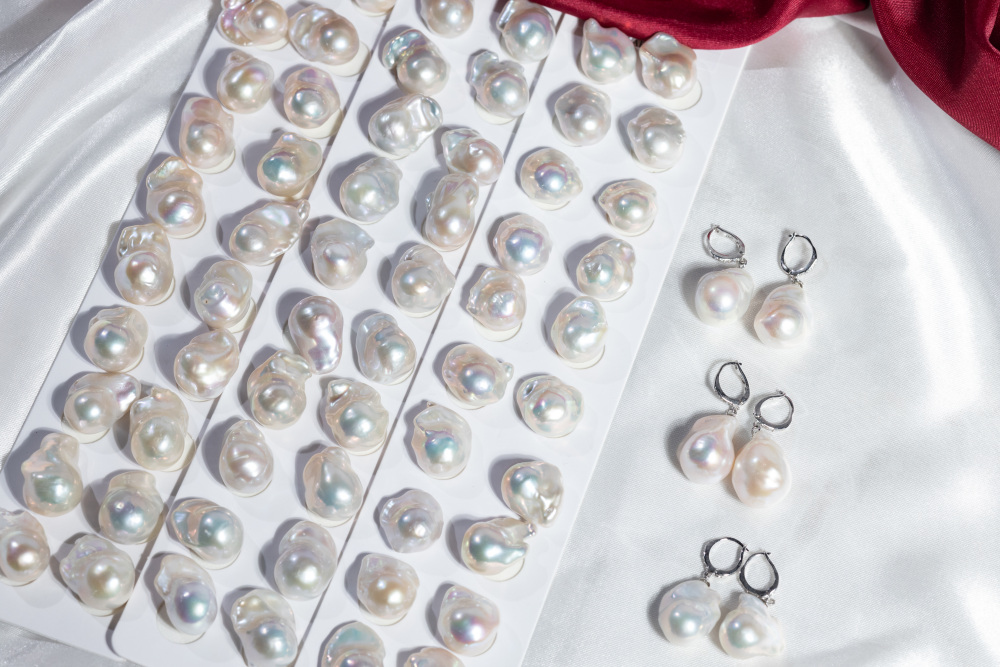 Pearls Ear ring 13~15mm